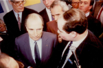 Alain Bauer avec le Président Mittérand – 1983