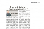 Le Figaro – 25 Novembre 2011