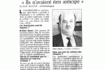 Le Parisien – 28 Octobre 2003