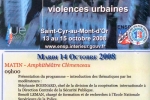 Colloque l&rsquo;Europe face aux défis des violences urbaines – 13 Octobre 2008