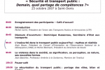 Colloque UTP : INHES : Sécurité et transport public, demain quel partage de compétences ? – 25 Octobre 2007