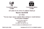 Conférence : Nouveaux risques, réponses conjointes défense extérieure et sécurité intérieure – 26 Mai 2008