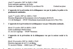 Formation à la prévention de la délinquance – 27 Septembre 2007