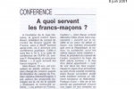 La Nouvelle République du Centre – 8 Juin 2001