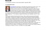 Profession politique – 3 Septembre 2007