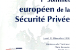 1er Sommet européen de la Sécurité Privée – 15 Décembre 2008