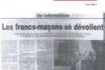 Var matin – 7 Avril 2001