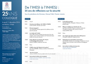 Inhesj - programme 25 ans 11 décembre 2014