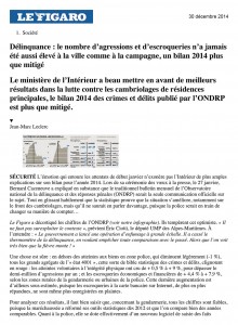 Le Figaro - 30 janvier 2015
