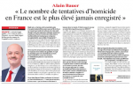 « Le nombre de tentatives d’homicides en France est le plus élevé jamais enregistré » / JDD, 25 février 2024