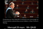 Conference dernières nouvelles du crime – 25 mars 2015
