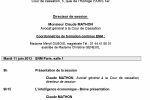 Ecole Nationale de la Magistrature – 11 juin 2013