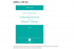 Revue Française de la Criminologie et de Droit Pénal – Numéro 14 – Avril 2020