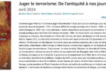Nouvelle parution : Juger le terrorisme, 18 avril 2024